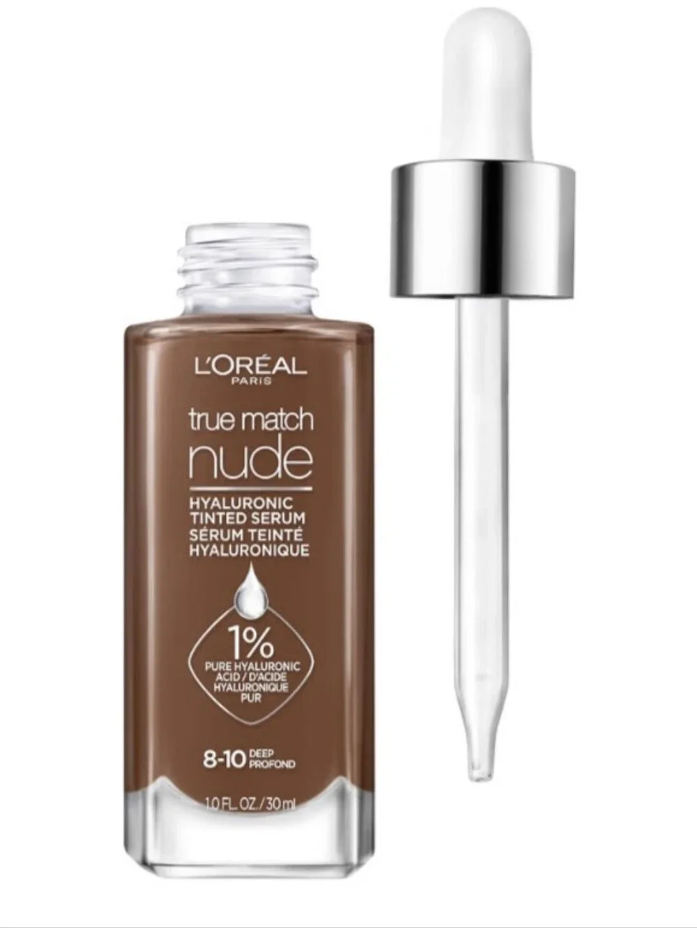 L'Oreal Paris True Match Hyaluronic Tinted Serum Makeup Skincare - 8-10 Deep